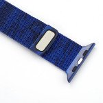 Wholesale Premium Color Stainless Steel Magnetic Milanese Loop Strap Wristband for Apple Watch Series 7/6/SE/5/4/3/2/1 Sport - 40MM / 38MM (Camouflage Blue)